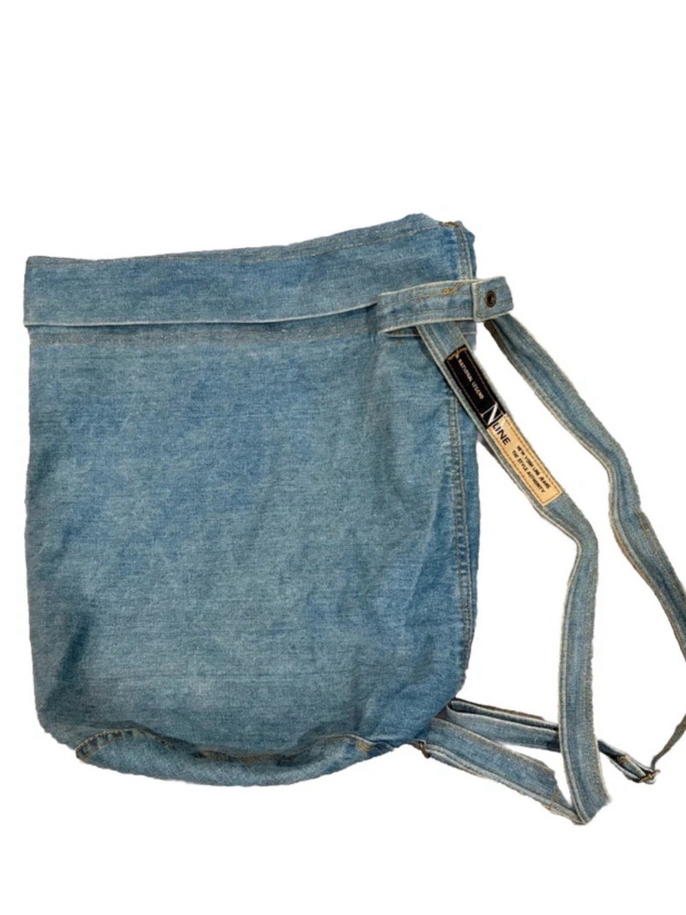Vintage Denim Sling Bag Women’s Jean Backpack New York Line Style Lerner W/Tag
